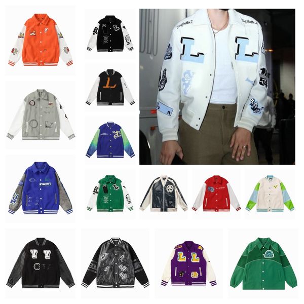 Designer Männer Jacken Mode Marke Herren Frauen Jacke Lose Langarm Grün Baseball Männer Frauen Hip Hop Herbst Varsity Jacken Lässige warme Bomberkleidung