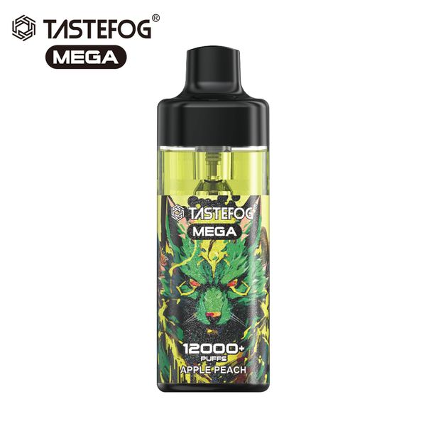 Tastefog Original 12000baforadas Vape Mega Recarregáveis Vape Descartável 650mah Bateria Recarregável E Cigarro