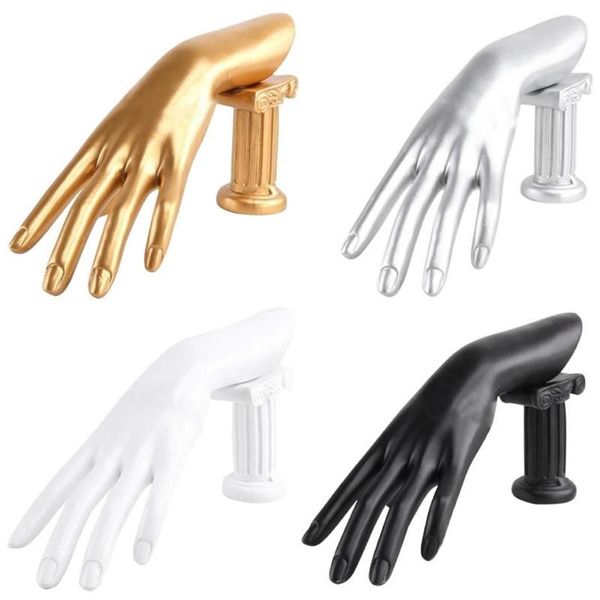 Schmuckbeutel Taschen Mannequin Hand Finger Handschuh Ring Armband Uhr Ausstellungsstand Aufbewahrungsbox235R