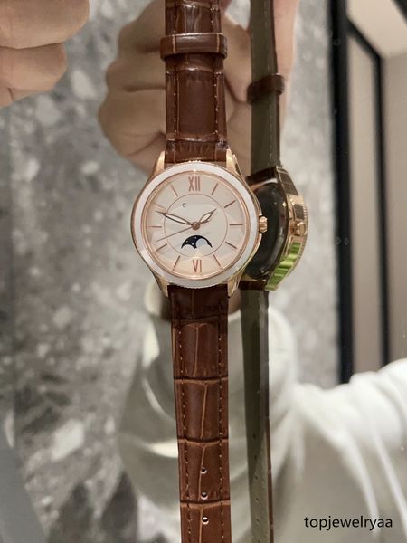 Orologio delle migliori marche Vetro zaffiro Rice impermeabile multifunzionale sportivo automatico al quarzo temperamento elegante orologio da donna che si adatta perfettamente al polso delicato di una donna