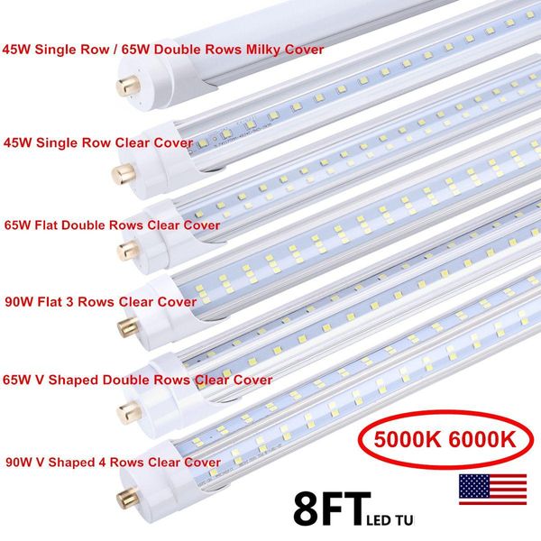 LED-Röhren 8Ft Tube T8 One Pin Fa8 45W 65W 8 Fuß Bbs Lampe Smd2835 Bb Shop Light Drop Delivery Lights Beleuchtung Dhwbi