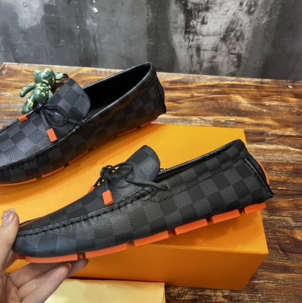 Major Driver Estate Mocassins Sapatos Designer Homens Arizona Hockenheim Mocassins Em Relevo Moda Vestido De Couro Mules Derby Sapato Casual Tamanho 38-45