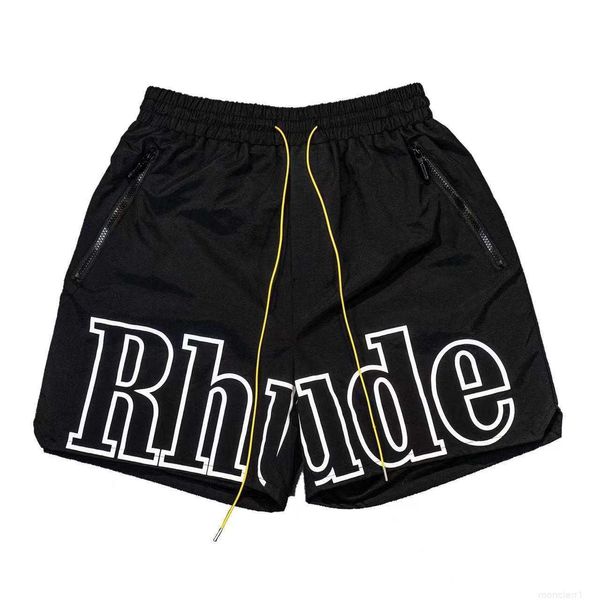 Mens Shorts Rhude Designer Shors Verão Praia Calças Causual Moda Solta Streetware Tamanho Alta Qualidade Venda Barata 2023 7E1M