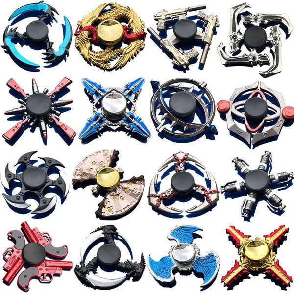 Metal Fidget Spinner Fidget Toys Kiti Parmak Oyuncak El Fidgit Spinners Çocuklar Yetişkinler ve Çocuklar İçin Sıkıntıyı Azalttığı İçin