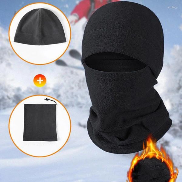 Bandanas Winter Polar Fleece Sturmhaube Herren Halswärmer Gesichtsmaske Nackenwärmer Thermokopfbedeckung Taktischer Militärsport Schal Skimützen