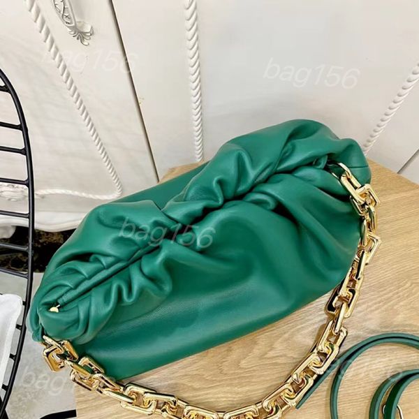 10A топ-дизайнерская роскошная женская сумка с зеркалом, классическая модная пригородная овчина, брендовая сумка-мессенджер на одно плечо, облачная сумка большой вместимости The Chain Pouch