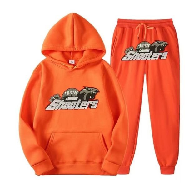 Herren-Trainingsanzug-Designer-Trainingsanzug-Designer-Hoodies Neuer rot-gelb-blauer Tigerkopf-Buchstaben-bedruckter zweiteiliger lässiger Mode-Hoodie-Hosenanzug z6