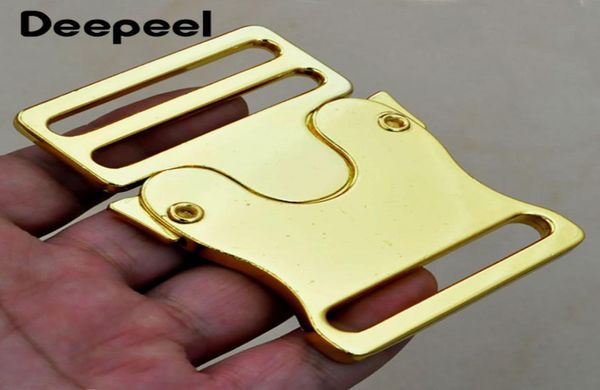 Deepeel 50mm Fibbia a sgancio in metallo per zaino 49mm Cinghia di regolazione Cintura Fibbia Chiusura Accessorio hardware per bagagli fai da te1838384