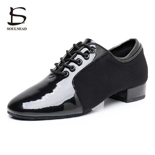 Tanzschuhe Männer Latin Salsa Tanzschuhe Erwachsene Mann Jazz Tango Tanzschuhe Schwarz Gespleißt Jungen Ballsaal Tanzschuhe Männliche Turnschuhe Größe 38-44 231205