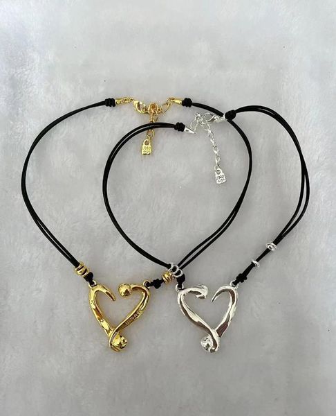 Ожерелья с подвесками 2023 UNOde50, европейская и американская распродажа, изысканное женское ожерелье в форме сердца, романтический подарочный набор ювелирных изделий