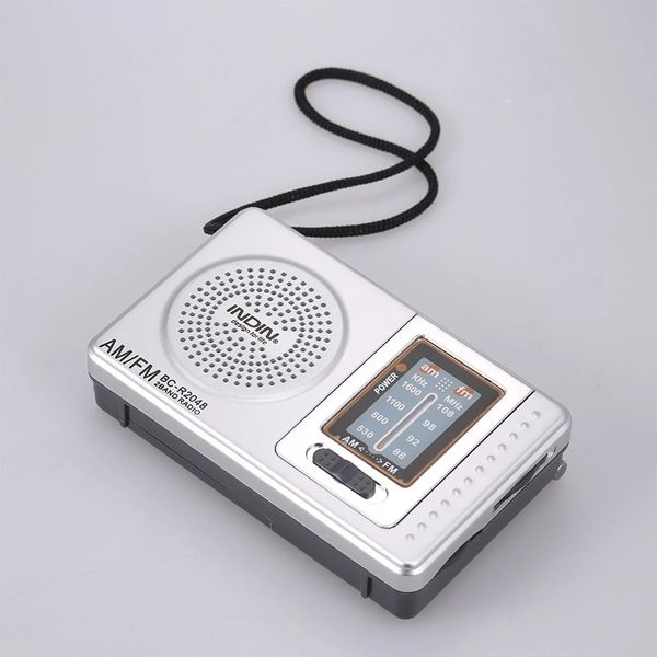 Портативный S ers BC R2048 Mini AM FM радио 2-диапазонный карманный приемник Встроенный разъем для наушников S er w Телескопическая антенна 231206