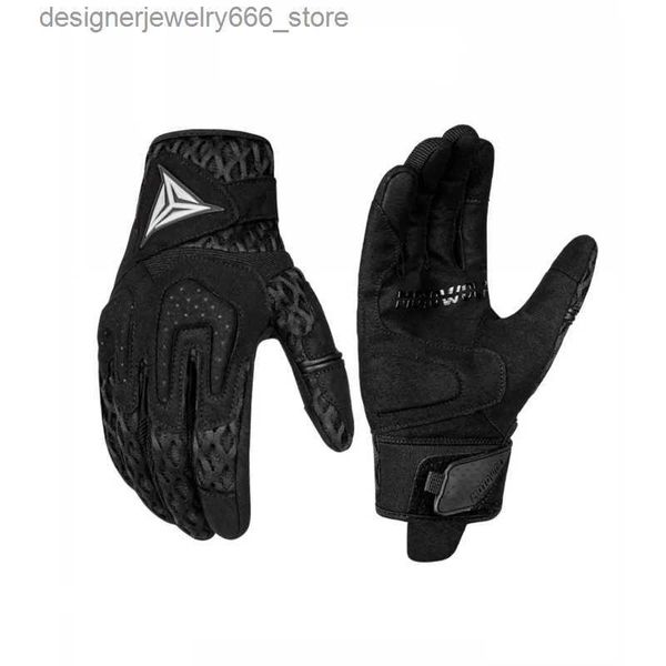 Fünf-Finger-Handschuhe, Reithandschuhe, Motorradhandschuhe, atmungsaktiv, Touch-Bedienung, tragbar, schützend, Rot, Grau, Orange, Schwarz, für Damen und Herren, S–XXL, Q231206