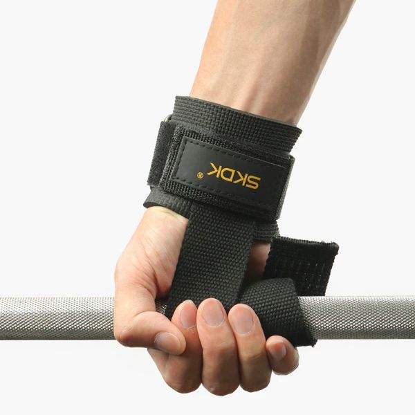 Correia de levantamento de peso com faixa de pulso ginásio faixas de aperto fitness powerlifting força treinamento de peso exercício proteção pulseira de pulso