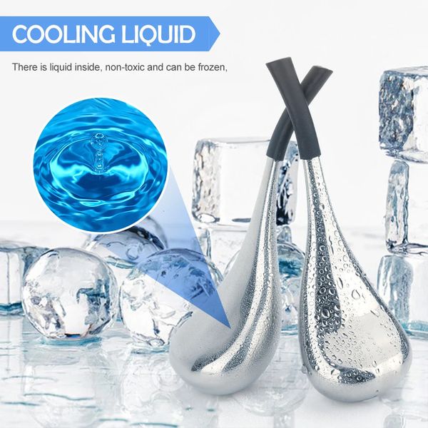 Massaggiatore per il viso Magic Cooling Beauty Sticks Ice Wave Ball Massage Eye Salon Strumenti per la cura della pelle per ragazze Ladies Spa Cold Roller Gift 231205