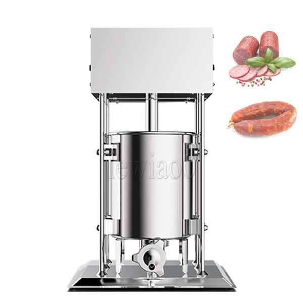 Salsiccia per hot dog commerciale elettrica che produce macchina per ripieno Macchina per hot dog Stuffer Robot per carne 4 imbuto di riempimento