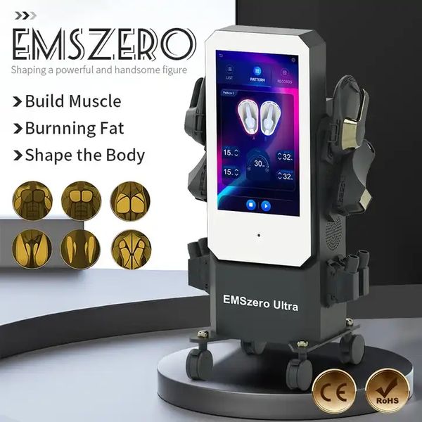 EMSzero Ultra 14 Tesla com RF Poderosa Máquina de emagrecimento HI-EMT EMSLIM NEO EMS Estimulador muscular para escultura muscular, perda de peso, modelagem corporal, dispositivo de beleza aprovado pela CE