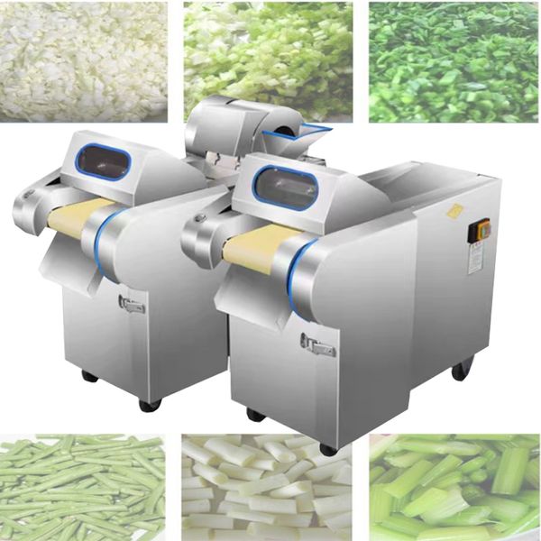 Máquina comercial automática de corte de frutas e vegetais para fatiador, triturador, seção de corte de rabanete e batata