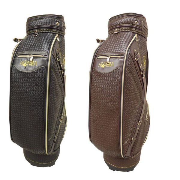 Sacos de golfe de designer masculino clubes de golfe pu carrinho honma na escolha 9.5 Polegada clubes de golfe saco de bola padrão grande capacidade e boa praticabilidade