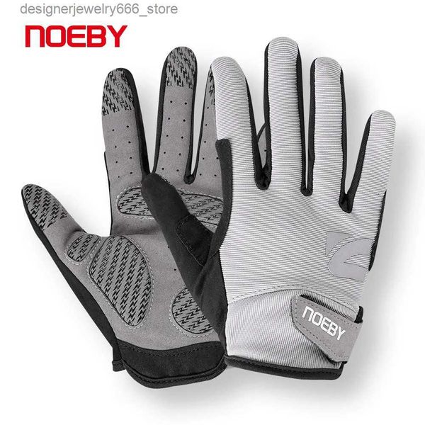 Fünf-Finger-Handschuhe Noeby Angelhandschuhe rutschfeste Vollfinger-Außensonnenschutz Anti-UV-Radsport-Laufhandschuhe Männer Frauen Tackle Q231206