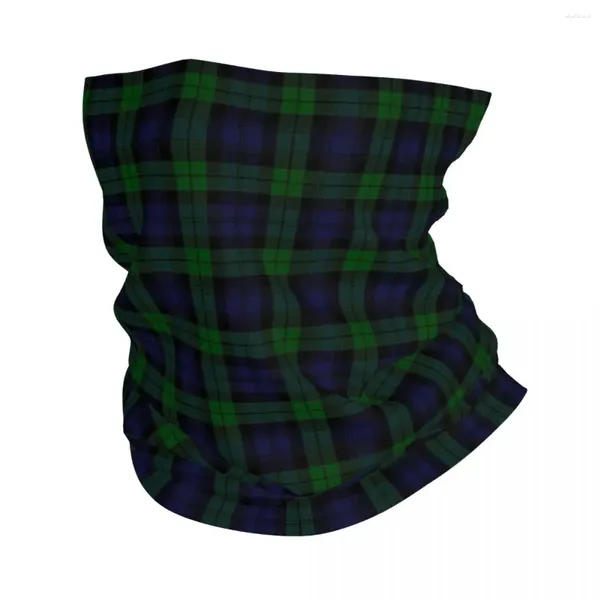 Eşarplar Siyah izle tartan ekose bandana boyun örtüsü baskılı sihirli eşarp sıcak tavan döngüsü erkekler için kadınlar yetişkin nefes alabilir