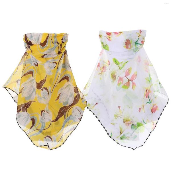 Bandanas cachecol presente de aniversário reutilizável máscara de cobertura facial bandana lenços impressos máscaras femininas brincos florais