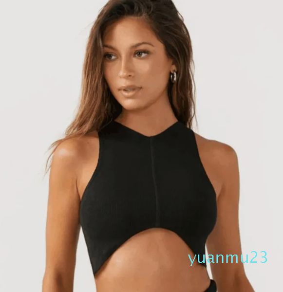 Lu yoga sutiãs esportivos bodycon tanque com decote em v treino de fitness ll sutiã superior feminino esporte tanque roupa interior correndo ginásio com almofadas