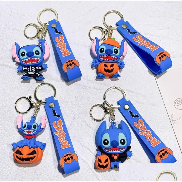 Gioielli Cartoon 3D Halloween Sil Ciondolo Gioielli Portachiavi Zaino Ornamento Anello per auto Consegna a goccia Bambino, Accessori maternità per bambini Dhkvz