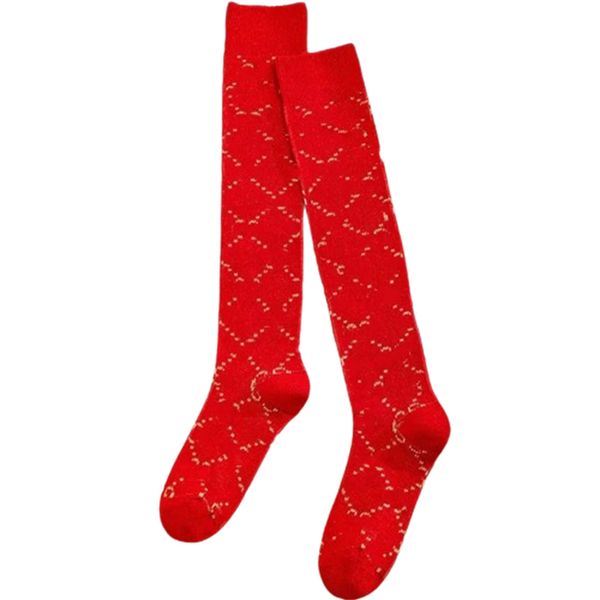 Großhandel Damensocken, modische und exquisite Hip-Hop-Mädchen-Damen-Kniesocken, hohes Design, Vollbuchstaben-bedruckte Socken, Straßenkleidung jj2