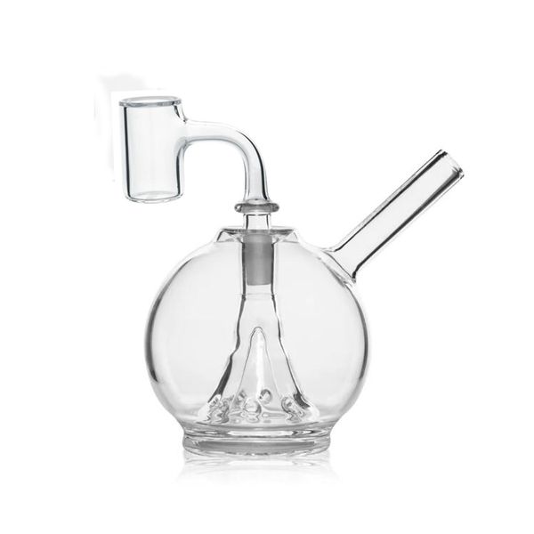 Volcano Dab Rig Mini Shishas Globe Smoking Pipes mit Quartz Banger oder Dot Handle Bowl 14mm Gelenkgröße