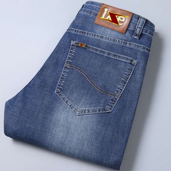MUZHILEE Herbst und Winter Dicke Marke Lose Gerade Bein Jeans für Männer Elastische Mid Rise Übergroßen Außenhandel Original auftrag Schwanz Waren