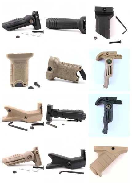 Accessori tattici Accessori tattici Impugnatura per protezione della mano Polimero di nylon Impugnatura anteriore anteriore Caccia Cantare Airsoft Drop Delivery Spo Dhpjl