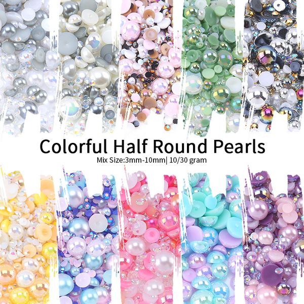 Flatback Perlen Strass Perlen für Nägel Dekor Mix Größe Edelsteine Perlen Steine Tassen Kleidung Nail Art Dekorationen FMT2062