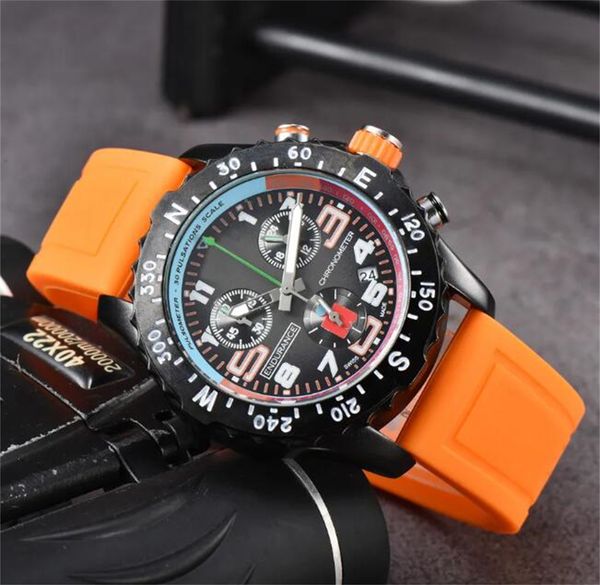 U1 AAA Bretiling B01 44mm Navitimer Watch Movement Japan Quartz Endurance Pro Avenger Chronograph Meter in gomma Gusta Orologi Sapphire Glass Orpresimi da polso in vetro