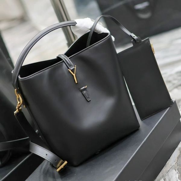 LE 37 Bolsa de designer Bolsa de couro de luxo Bolsas de ombro femininas Crossbody Tote 2-em 1 Bolsas pretas de alta qualidade Bolsas de alta qualidade