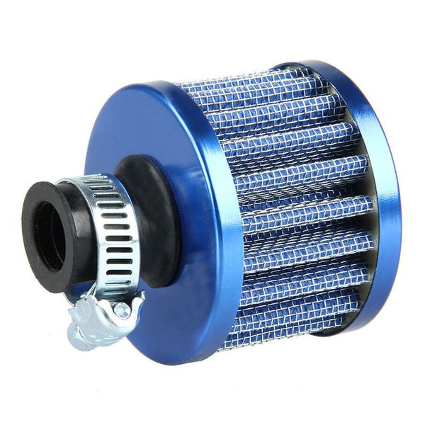 Универсальный 12 мм 2 шт. синий воздухозаборник картера вентиляционный клапан крышка дыхательный фильтр