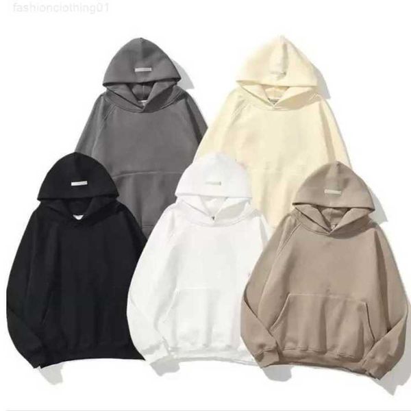 Erkek Hoodies Sweatshirts Essentialhoody Set Sweatheruit Erkekler İz Seri Takım Katlar 3D Harfler Tasarımcı Sıcak kapüşonlu kazak moda kazak Techgsfc