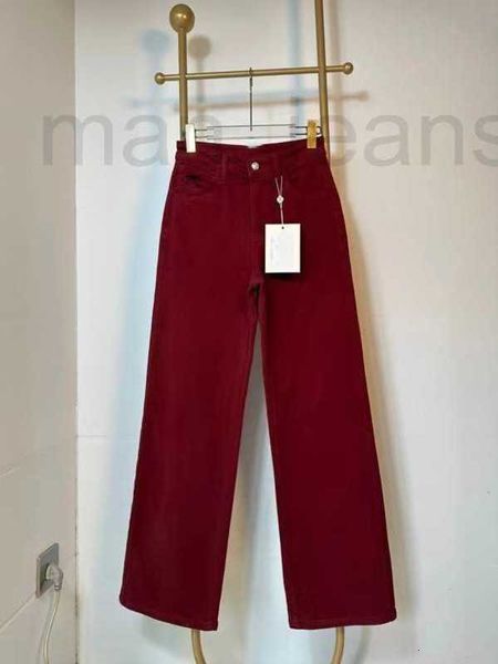 Designer di jeans da donna Jeans a tre colori per la tendenza della moda del marchio di moda autunnale da donna, pantaloni a gamba dritta di fascia alta XAI4