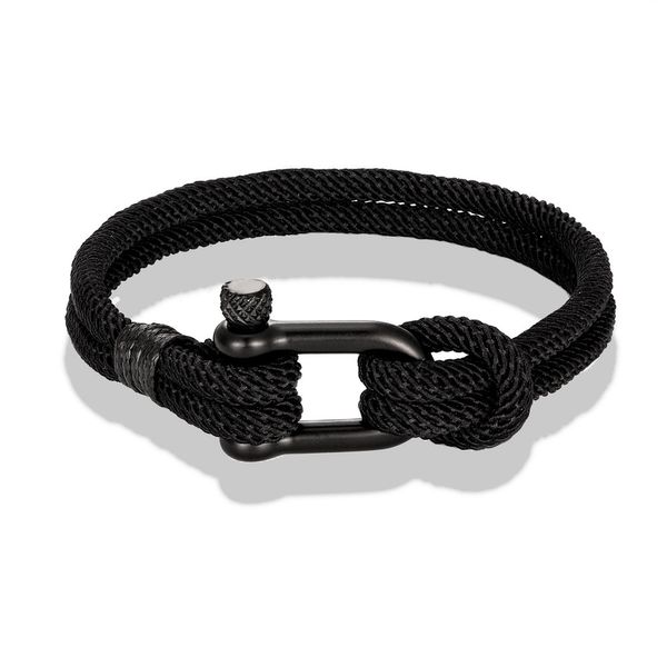 Bracciale di corda fatto a mano per donna Uomo Braccialetti di corda nera rossa regolabile Bracciale di sopravvivenza di campeggio di salvataggio esterno Regalo di gioielli sportivi Prezzo all'ingrosso