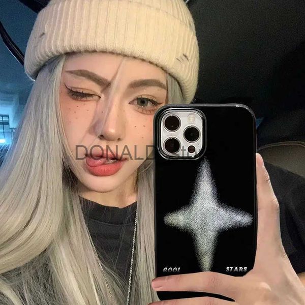 Custodie per cellulari Ragazza punk Blur Cross Custodia per telefono per IPhone 14 11 12 13 Pro Max Coreana INS Custodia per cellulare fresca per IPhone XR XS MAX 7 8Plus J231206