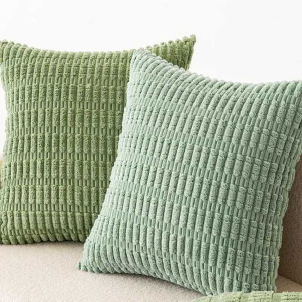 Cuscini Divano Kissen/Deko Saga Green 2er-Set 30x50cm 45x45cm 50x50cm Bezug Cordsamt Nordic Throw Kissenbezug