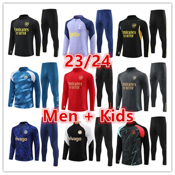 2023 2024 Arsen PEPE SAKA soccer tracksuit Gunners training suit jerseys sets 23 24 ODEGAARD TIERNEY Men Kids football tracksuits survetement chandal jogging kits