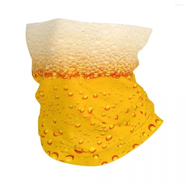 Lenços Cerveja Espuma Padrão Bandana Pescoço Capa Impressa Máscara Cachecol Quente Headband Esportes Ao Ar Livre Para Homens Mulheres Adulto Toda a Temporada