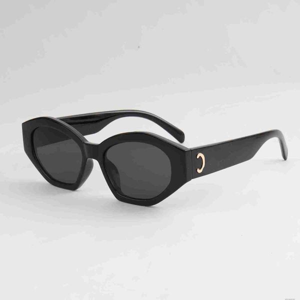 Черные солнцезащитные очки Cl Дизайнерские солнцезащитные очки для женщин Овальные солнцезащитные очки Триумфальная арка Солнцезащитные очки Мужские женские солнцезащитные очки «кошачий глаз» с футляром Uv400 A19
