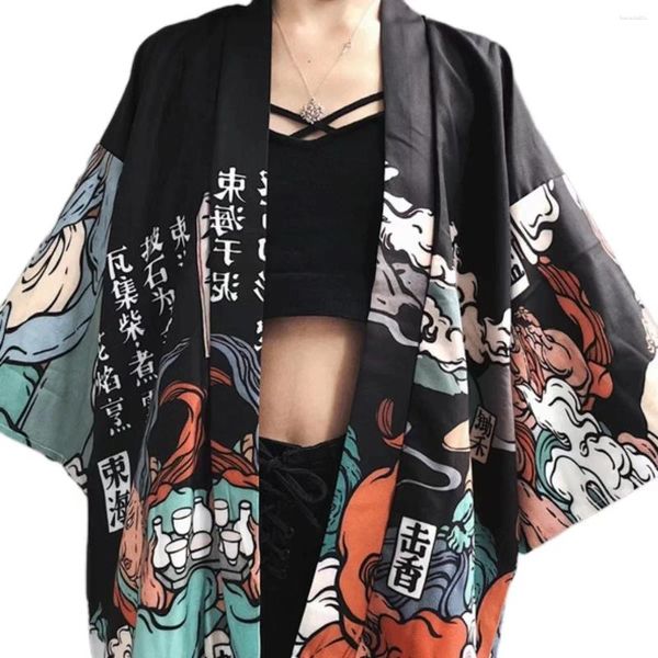 Roupa de banho feminina quimonos mulher 2023 japonês quimono cardigan cosplay camisa blusa para mulheres yukata feminino verão praia ff1126