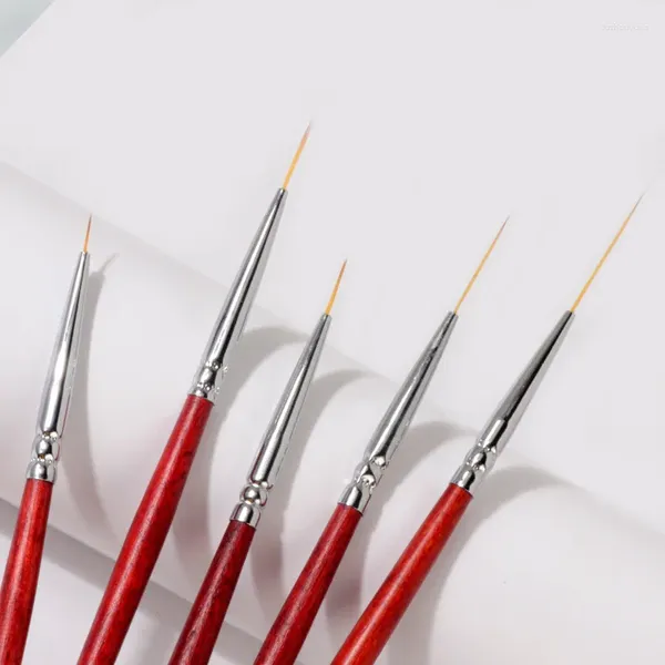 Escovas de unhas canetas de realce, vários tipos, ultra-fino, fio ultra longo, borda de desenho, linha de pincel quadriculado