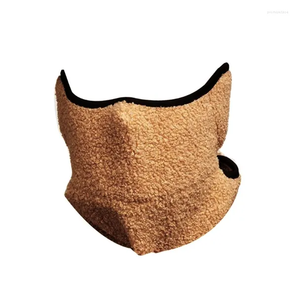 Bandanas esportes ao ar livre lenço grosso pescoço e orelha para proteção colar máscara facial quente