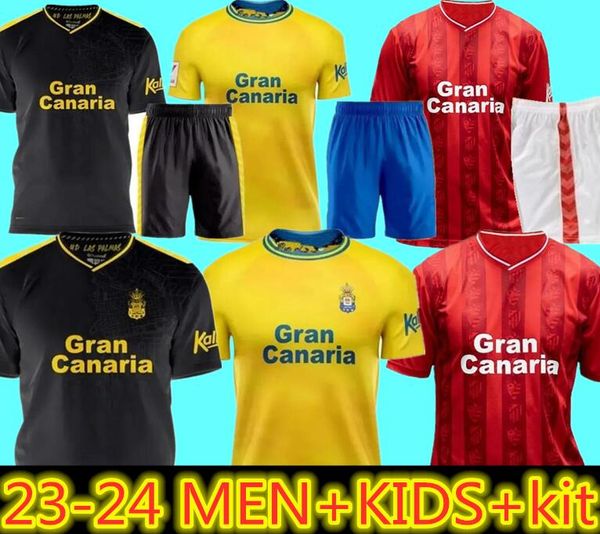 2023 24 Las Palmas Jersey Herrera Sandro Vieira Jesus Mesa Las Palmass Home e Away Las Palmas Sports Union 3a partita Jersey Penaranda Shirt da calcio Uniformi per bambini