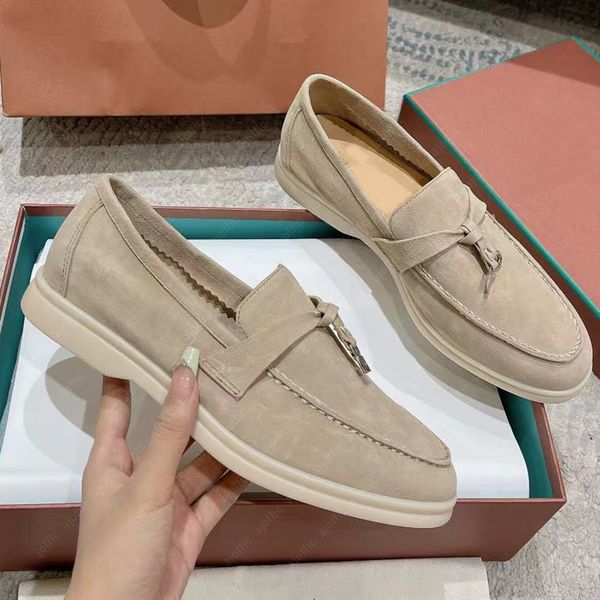 Lp Pianas Mocassini pianas scarpe Scarpe firmate Uomo Mocassini Donna Mocassini piatti scamosciati in pelle di mucca Oxford Scarpe casual Mocassini Mocassini Slip Sneakers Scarpe formali54