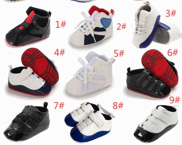 Primi camminatori Sneakers per bambini Scarpe da basket in pelle per neonati Sport per bambini Stivali moda per bambini Bambini Suola morbida Mocassini caldi invernali