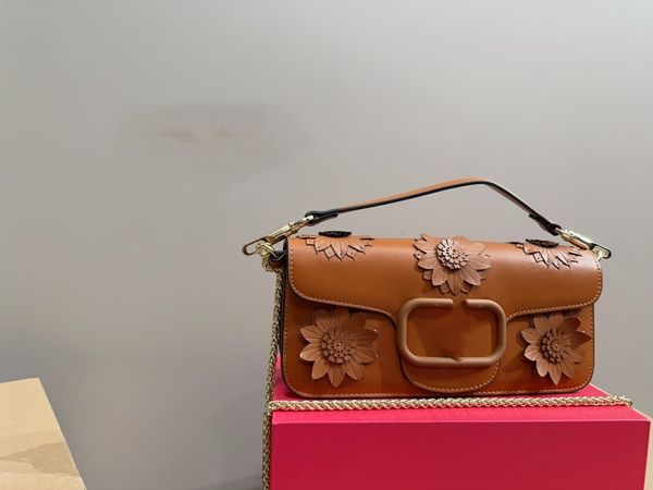 Loco 3d çiçek omuz çantası kadın moda alışveriş satchels hendbag gerçek deri çapraz gövde elçi çantaları totes lüks tasarımcı cüzdan zarf cüzdan siyah